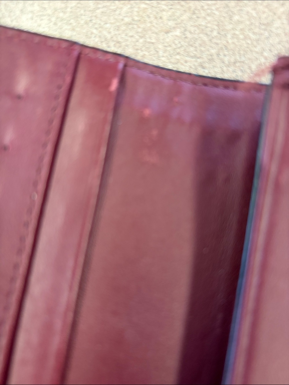 Kate Spade Saturday Burgundy Leather Wallet Clutch GUC approx 7.5x5x.7 - Picture 4 of 10